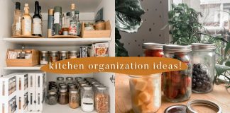 Easy Kitchen Organization Ideas // Small kitchen budget hacks