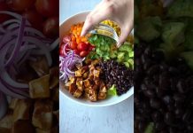 BBQ Chicken Salad with Ranch Dressing | Easy Healthy Salad Idea!