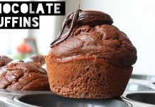 Healthy Chocolate Muffins Recipe | How To Make Low Fat High Protein Chocolate Muffins