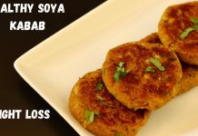 HEALTHY SOYA CHUNKS KABAB FOR DIET | LESS OIL SOYA KABAB RECIPE | HOW TO MAKE HEALTHY SOYA KABAB